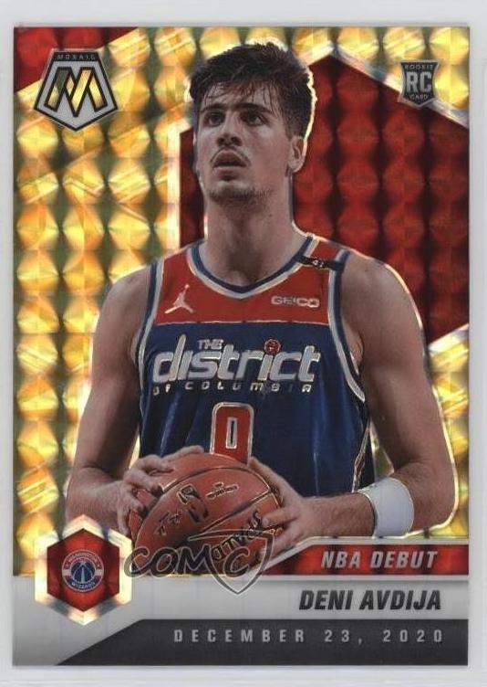 2020 Panini Mosaic Basketball Reactive Yellow Deni Avdija #272 PSA 9