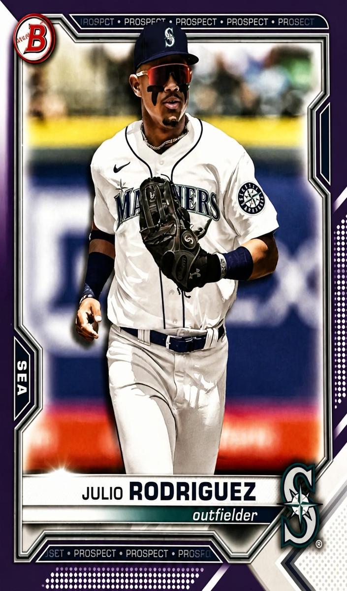 2021 Bowman Draft Baseball Purple Julio Rodriguez #BD-145