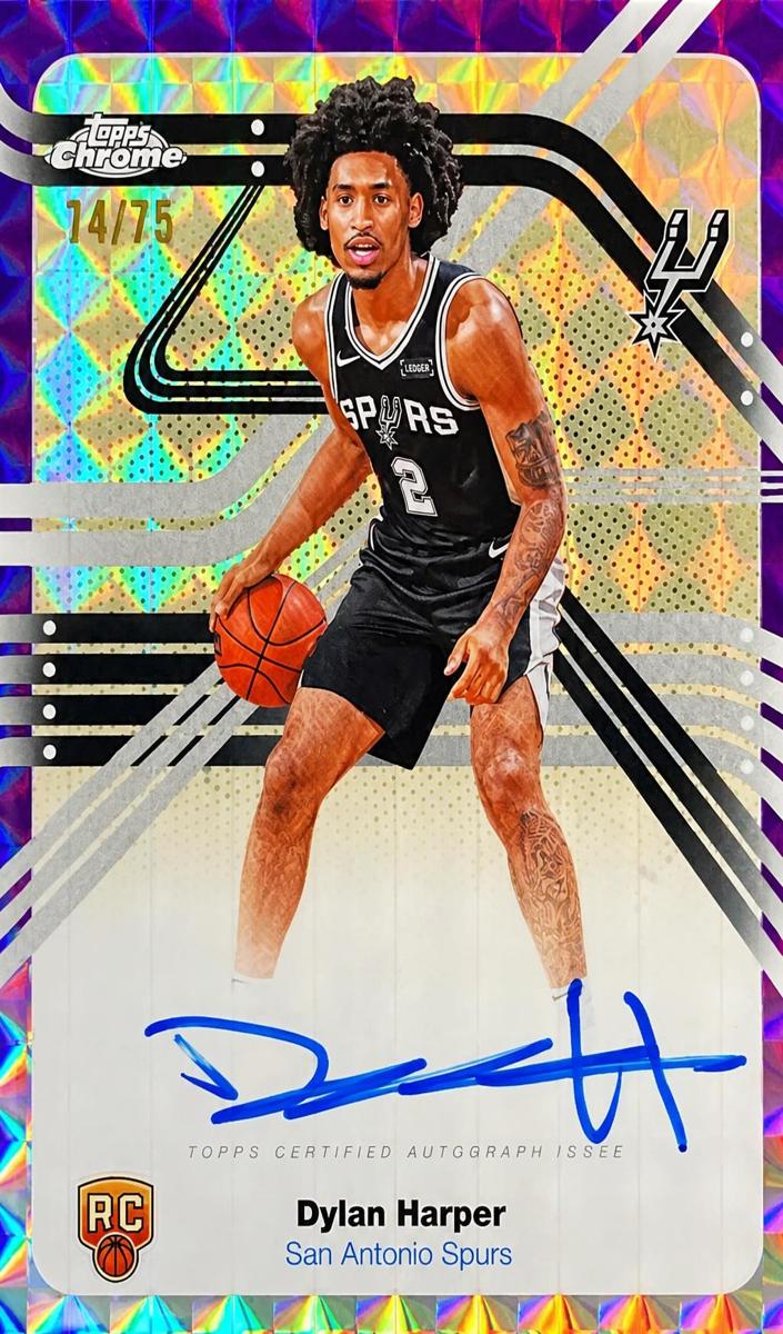 2025 Topps Chrome Basketball Purple Refractor Dylan Harper #NS-DH
