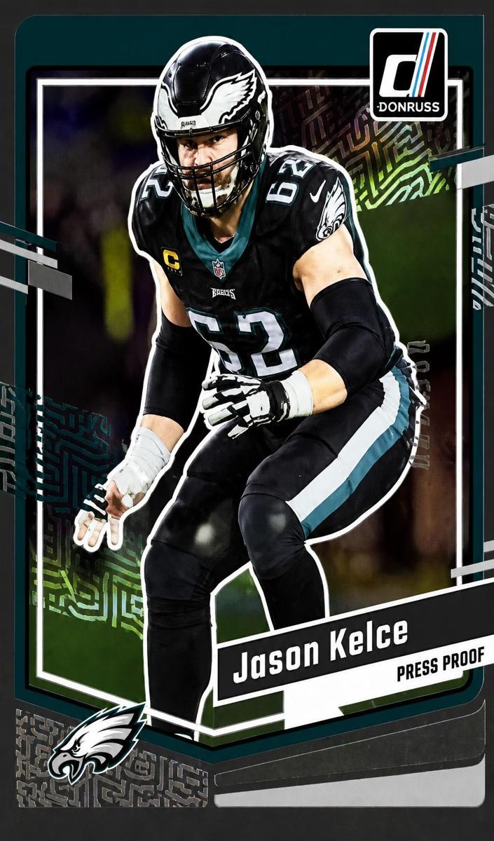 2023 Panini Donruss Football Press Proof Silver Jason Kelce #245 PSA 9