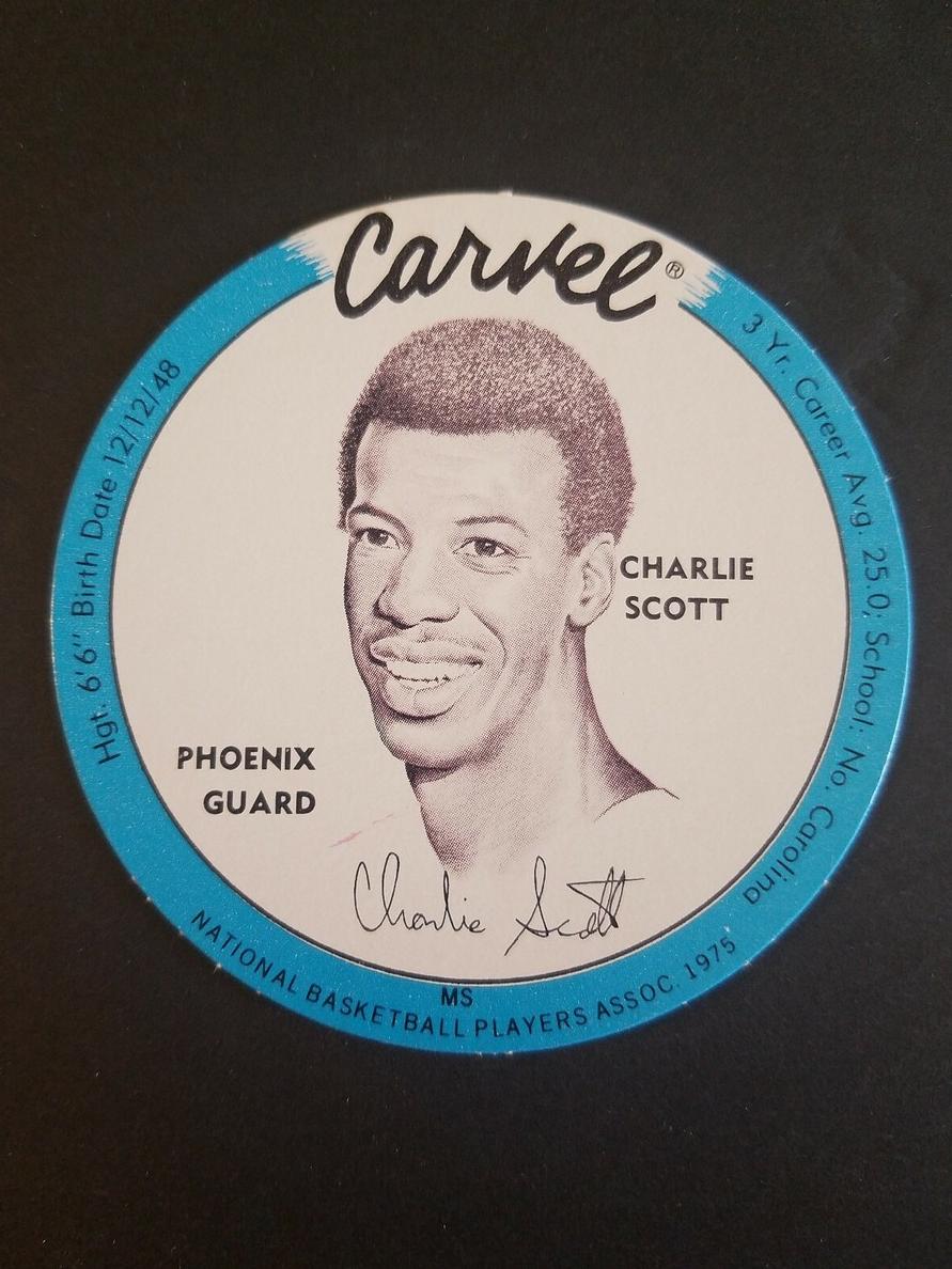 1975 Carvel Discs Basketball Blue Charlie Scott #NNO