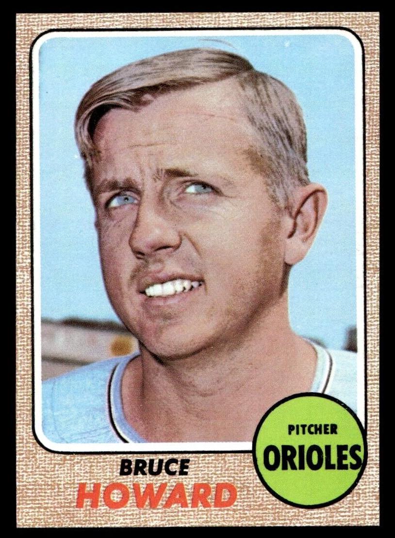 1968 Topps Baseball Bruce Howard #293 PSA 8