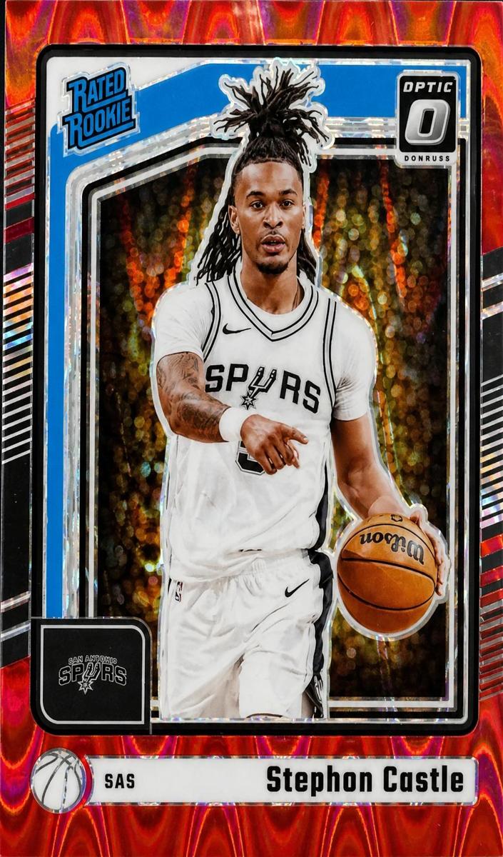2024 Donruss Optic Basketball Red Seismic Stephon Castle #254