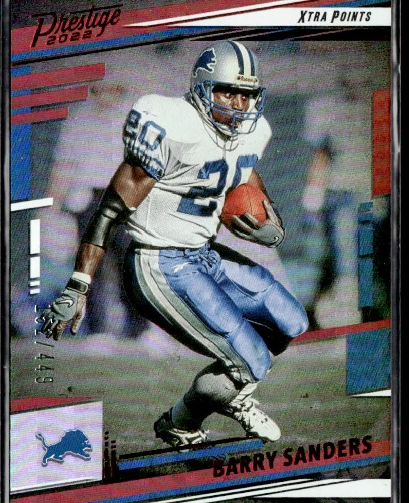 2022 Panini Prestige Football Xtra Points Red Barry Sanders #103