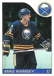 1985 O-Pee-Chee Hockey Mike Ramsey #77 PSA 9