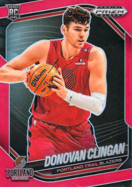 2024 Panini Prizm Black Basketball Red Donovan Clingan #131