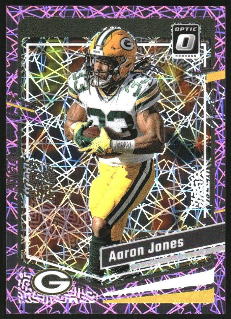 2023 Donruss Optic Football Pink Velocity Aaron Jones #63 PSA 10