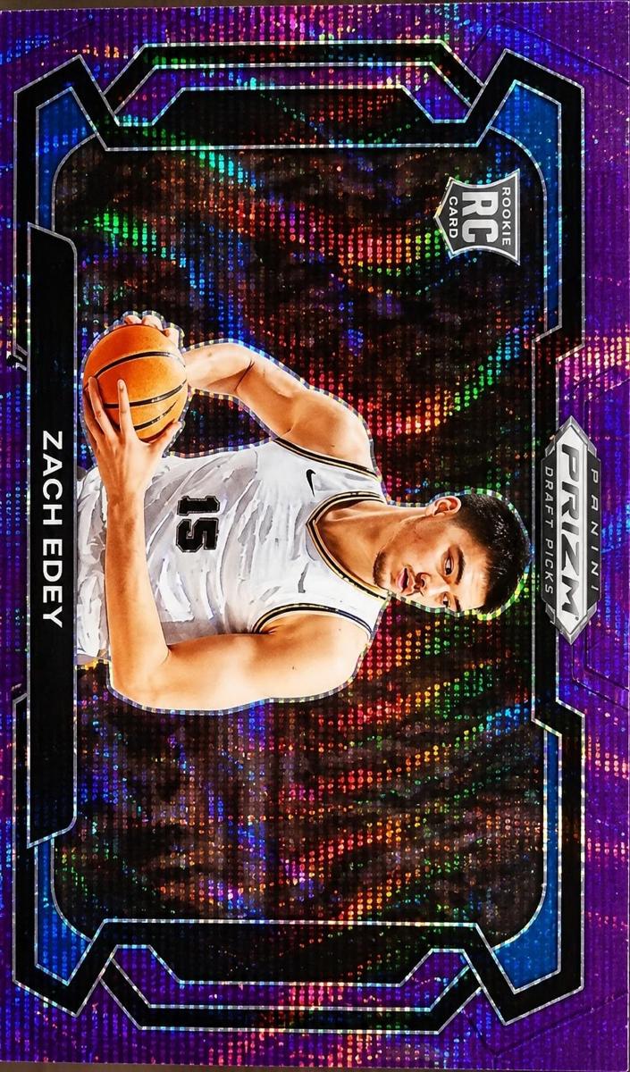 2024 Panini Prizm Draft Picks Basketball Purple Wave Zach Edey #1