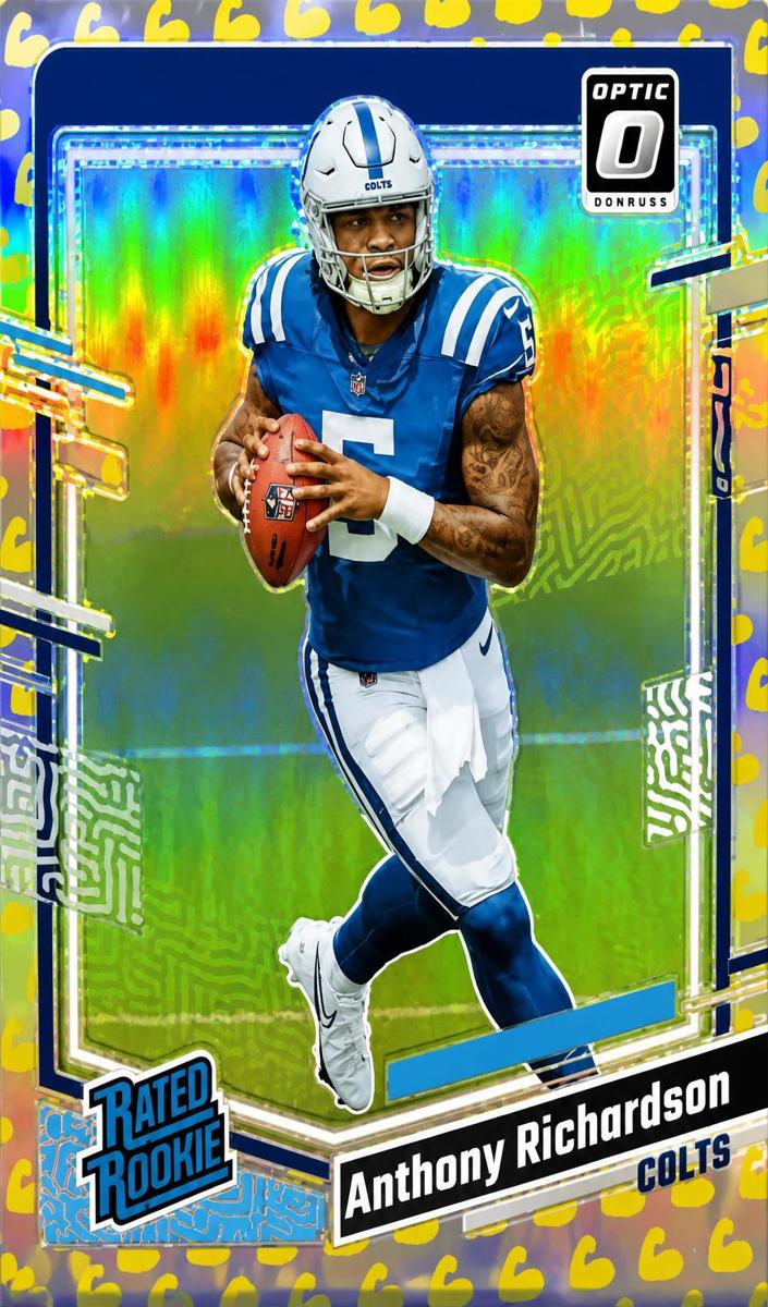 2023 Donruss Optic Football Flex Anthony Richardson #247 PSA 8.5