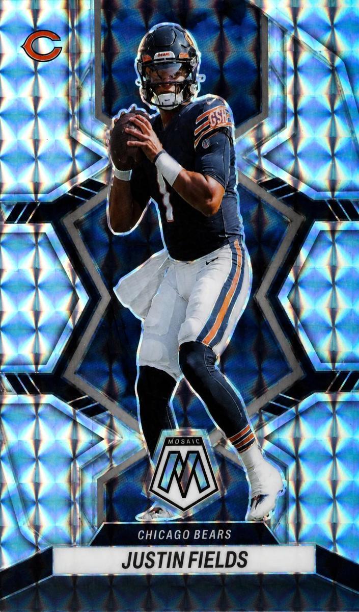 2022 Panini Mosaic Football Silver Justin Fields #33
