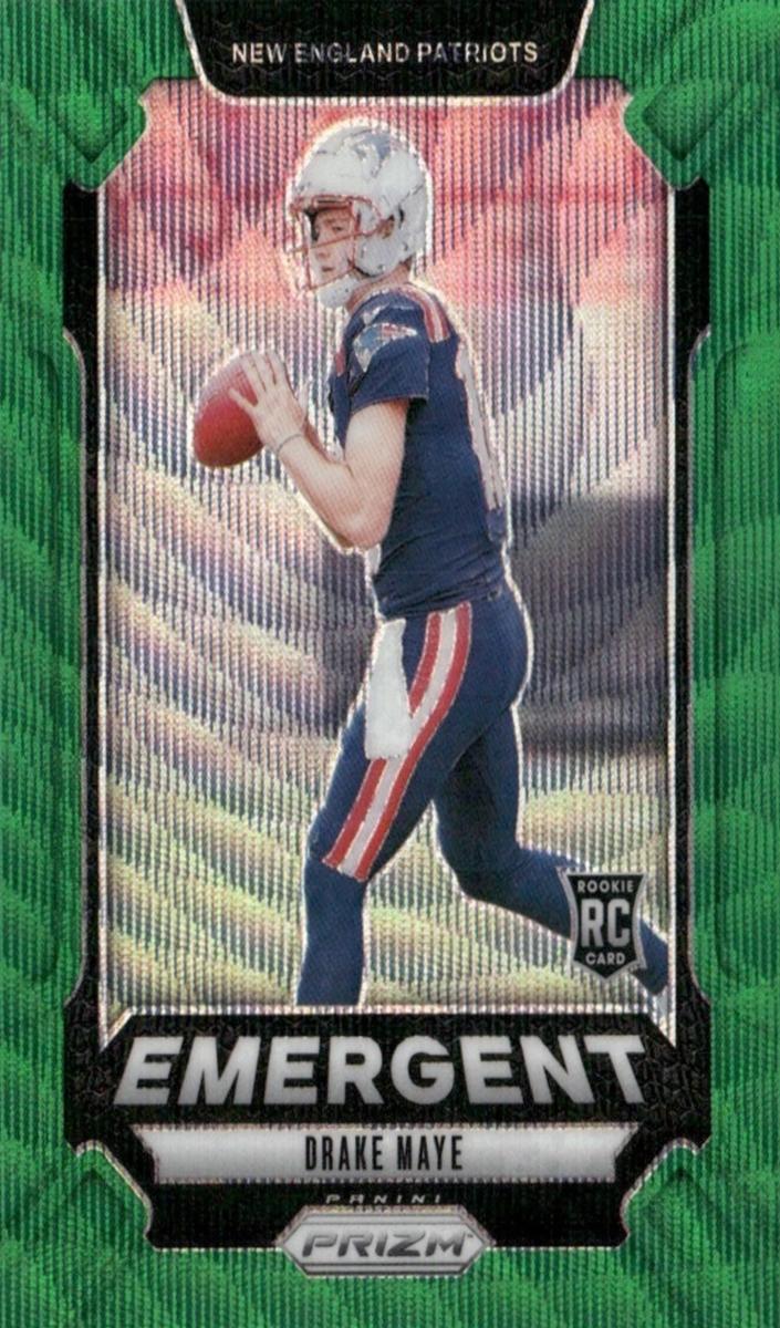 2024 Panini Prizm Football Green Wave Drake Maye #4
