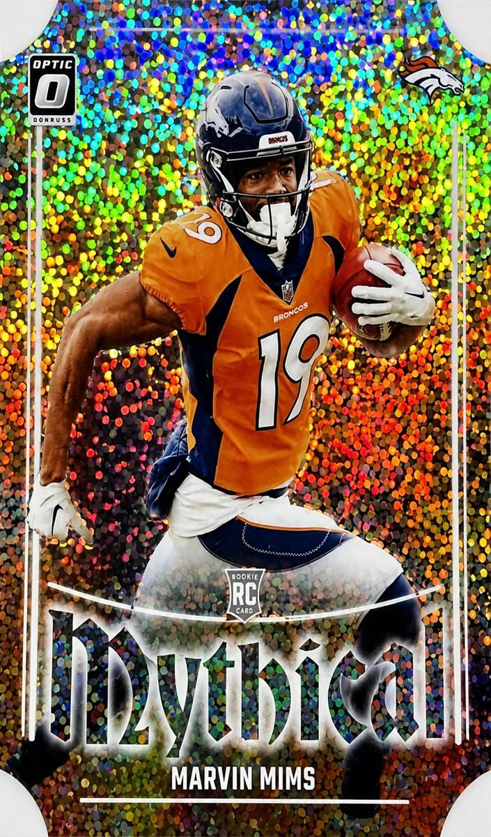 2023 Donruss Optic Football White Sparkle Marvin Mims #21