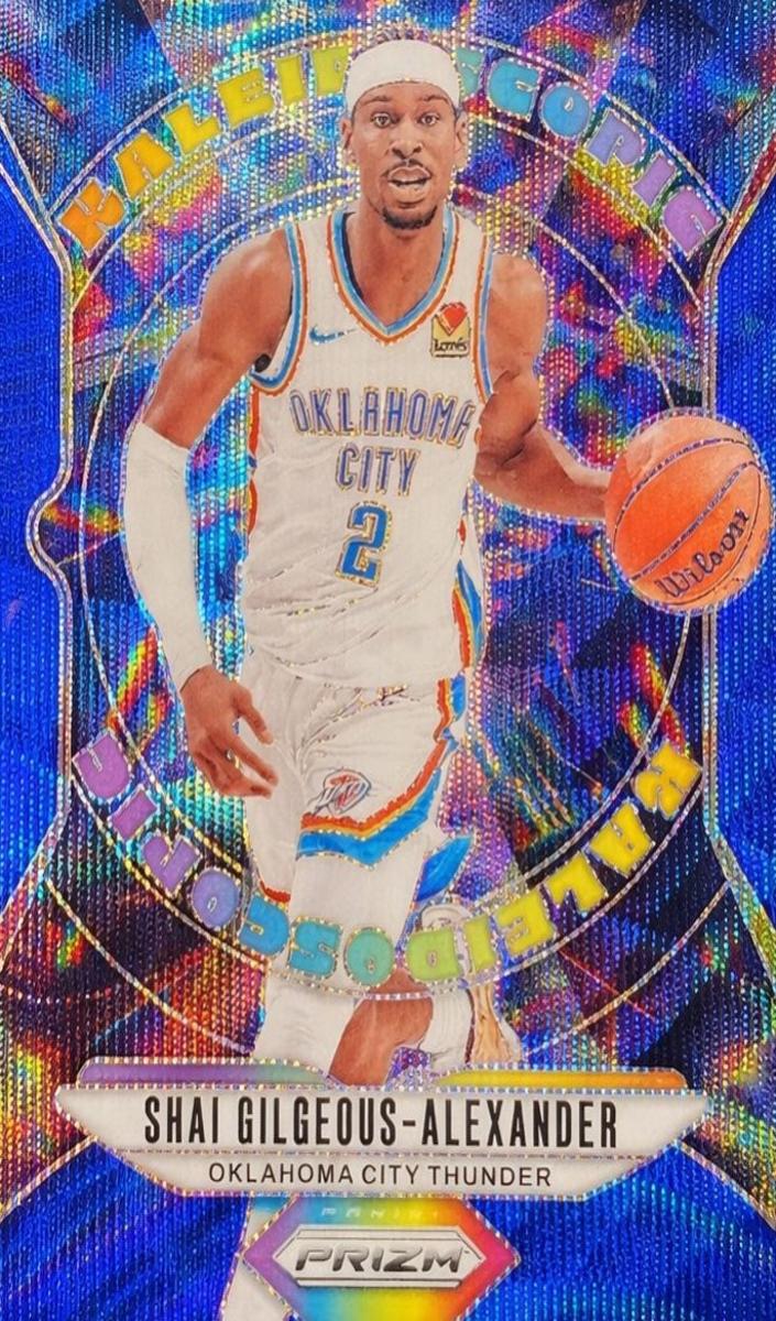 2024 Panini Prizm Basketball Blue Wave Shai Gilgeous-Alexander #25