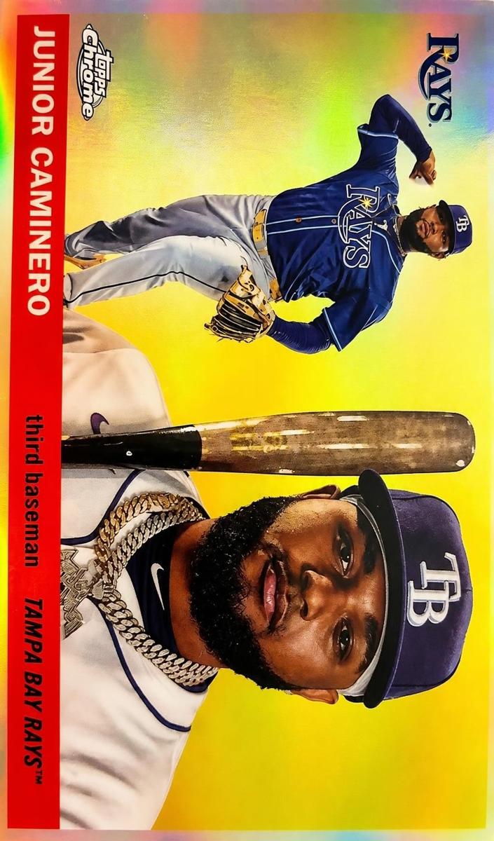 2025 Topps Chrome Platinum Baseball Junior Caminero #168