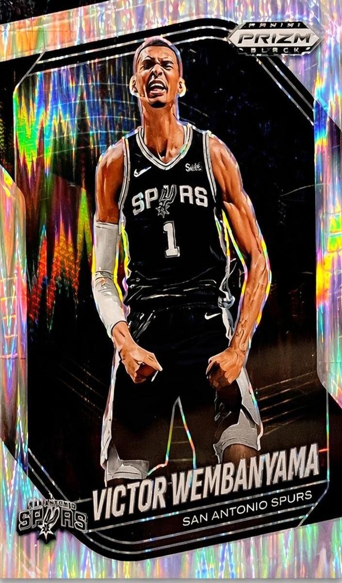 2024 Panini Prizm Black Basketball Skewed Victor Wembanyama #1 PSA 6
