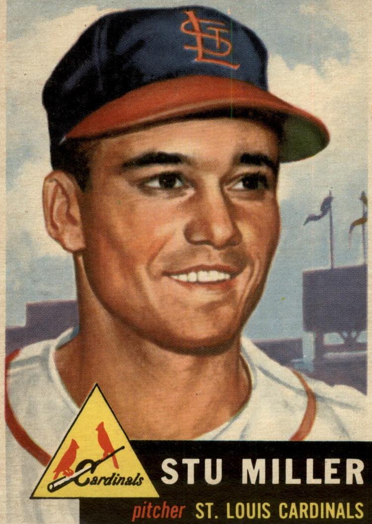 1953 Topps Baseball Stu Miller #183 PSA 5.5