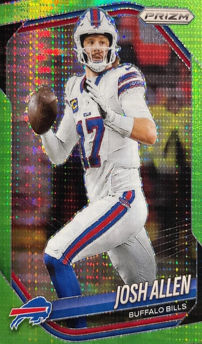 2025 Panini Prizm Football Green Wave Josh Allen #167