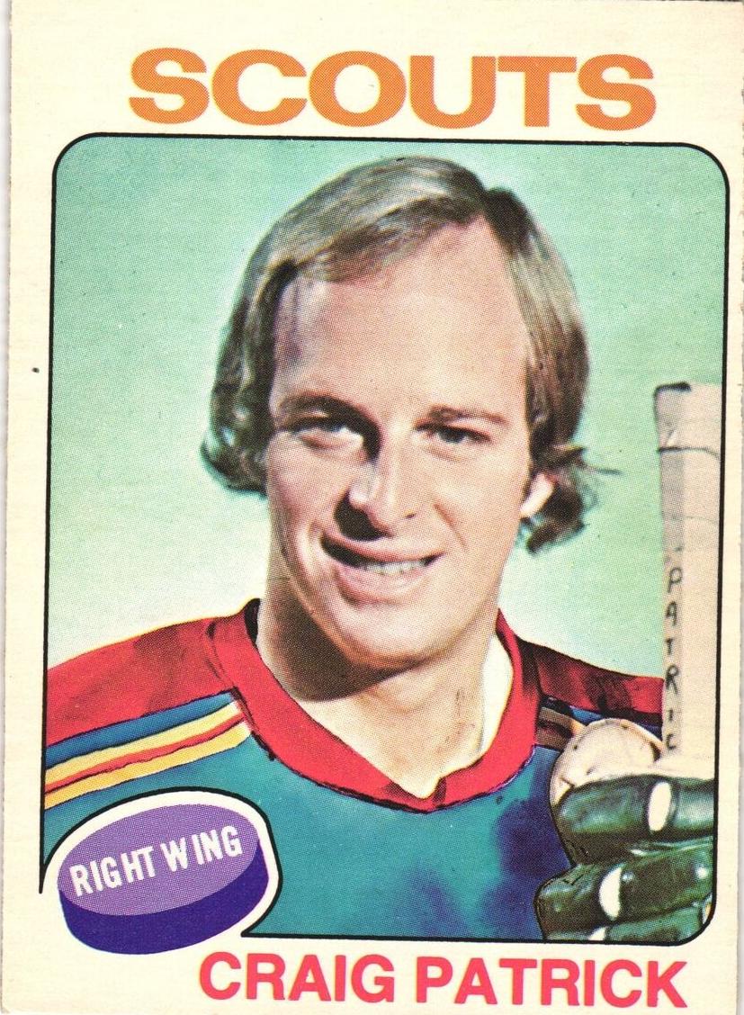 1975 O-Pee-Chee Hockey Craig Patrick #178