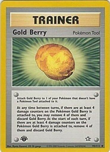 2000 Pokemon Neo Genesis 1st Edition Gold Berry #93