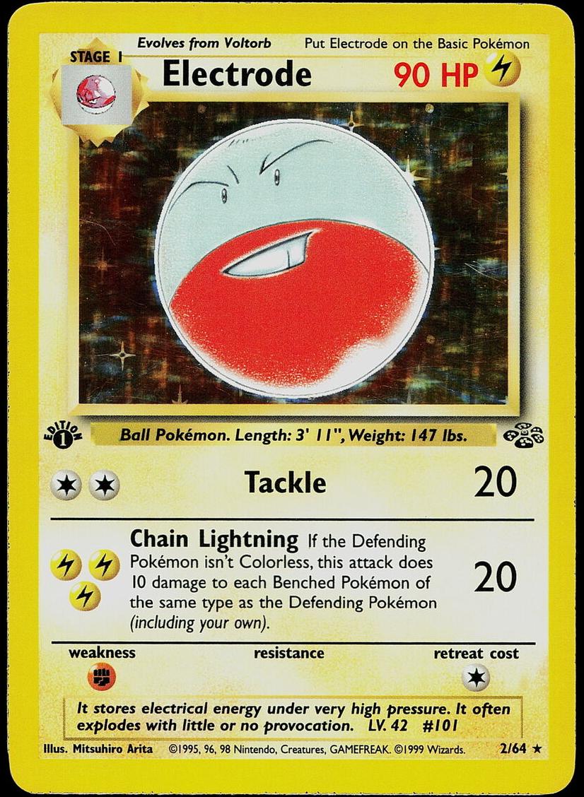 1999 Pokemon Jungle 1st Edition Electrode #2