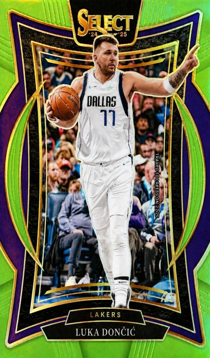 2024 Panini Select Basketball Neon Green Luka Doncic #56