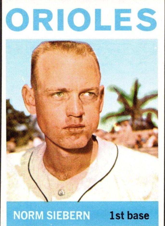 1964 Topps Baseball Norm Siebern #145