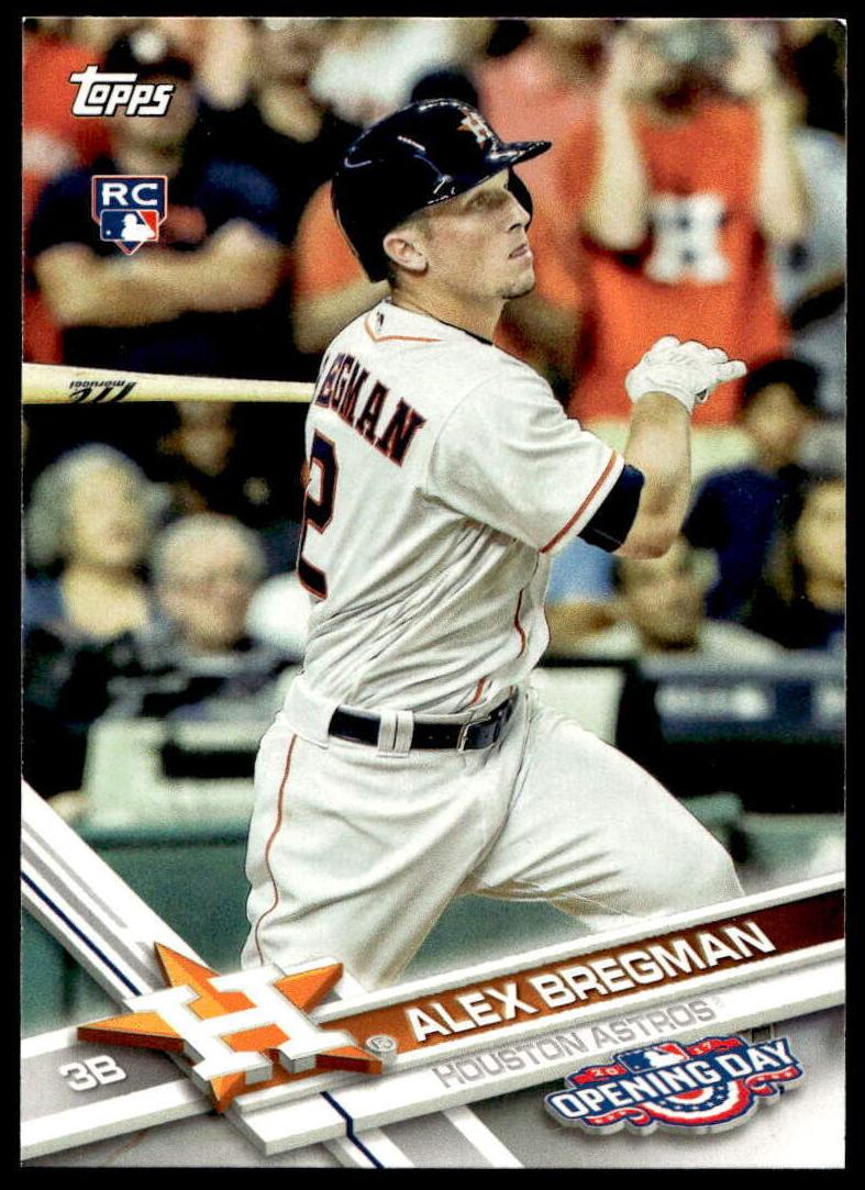 2017 Topps Opening Day Baseball Alex Bregman #19 PSA 9