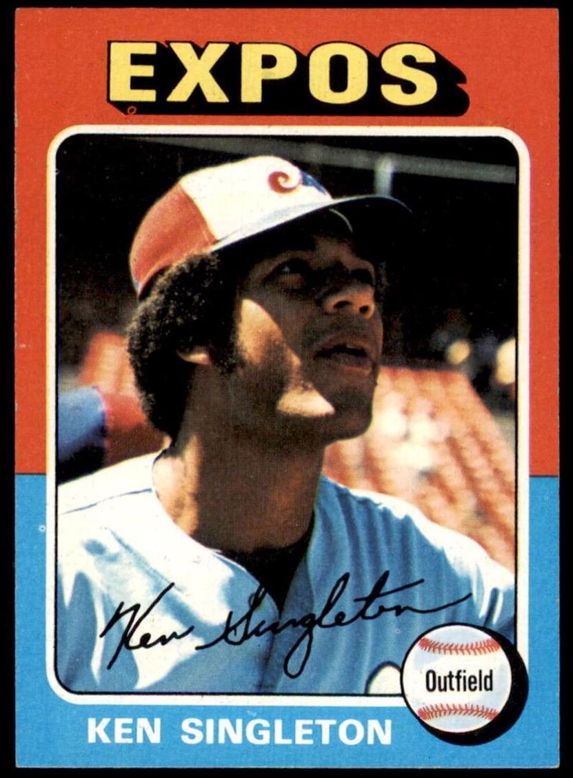 1975 Topps Baseball Ken Singleton #125 PSA 8