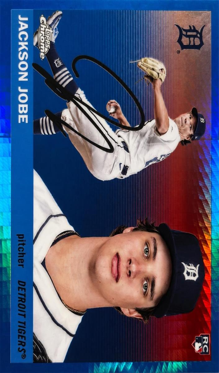 2025 Topps Chrome Platinum Baseball Blue Prism Refractor Jackson Jobe #231