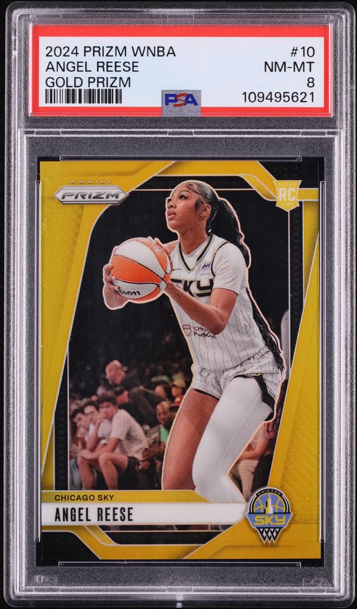 2024 Panini Prizm WNBA Basketball Gold Angel Reese #10 PSA 9