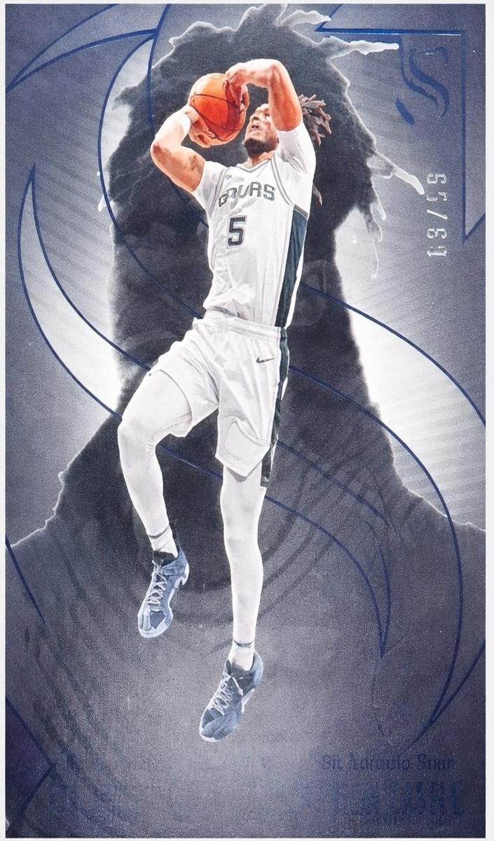 2024 Panini Silhouette Basketball Blue Stephon Castle #94 PSA 9