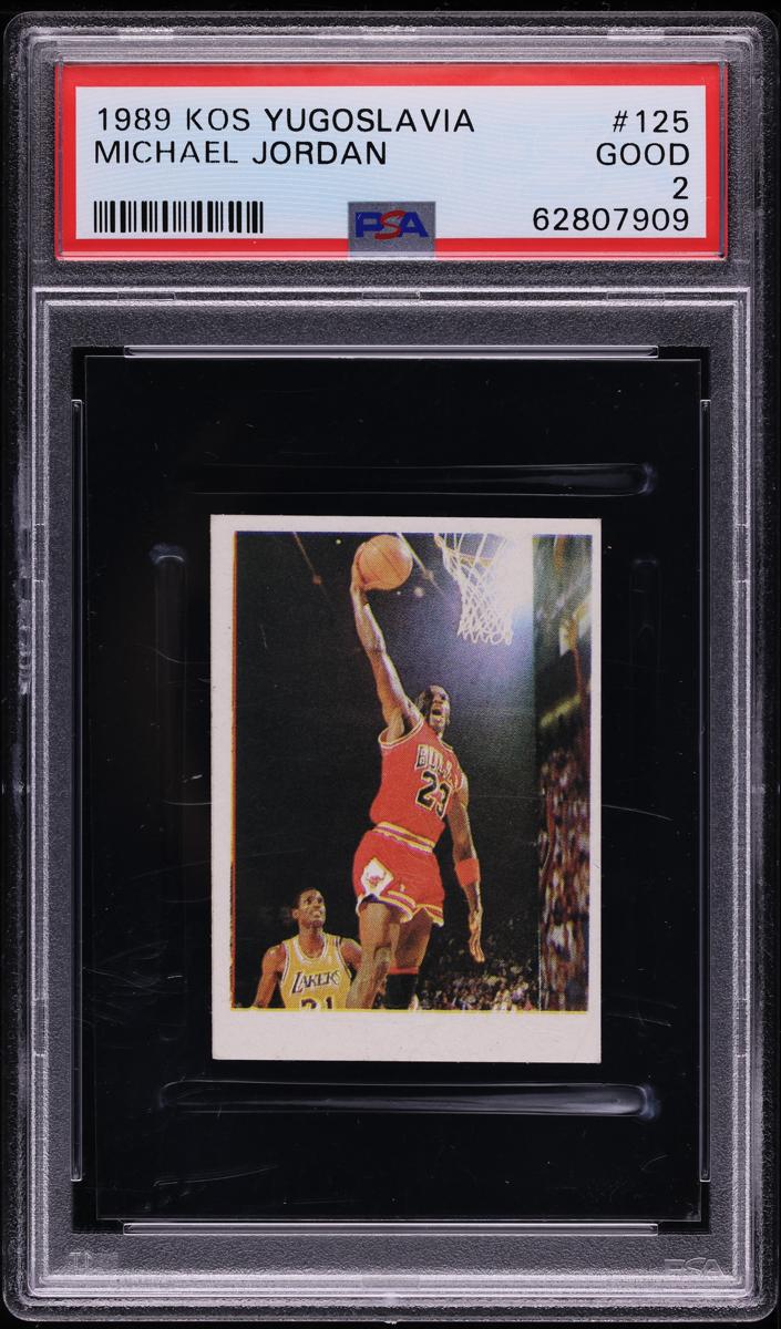 1989 Kos Yugoslavia Basketball Michael Jordan #125 PSA 1.5