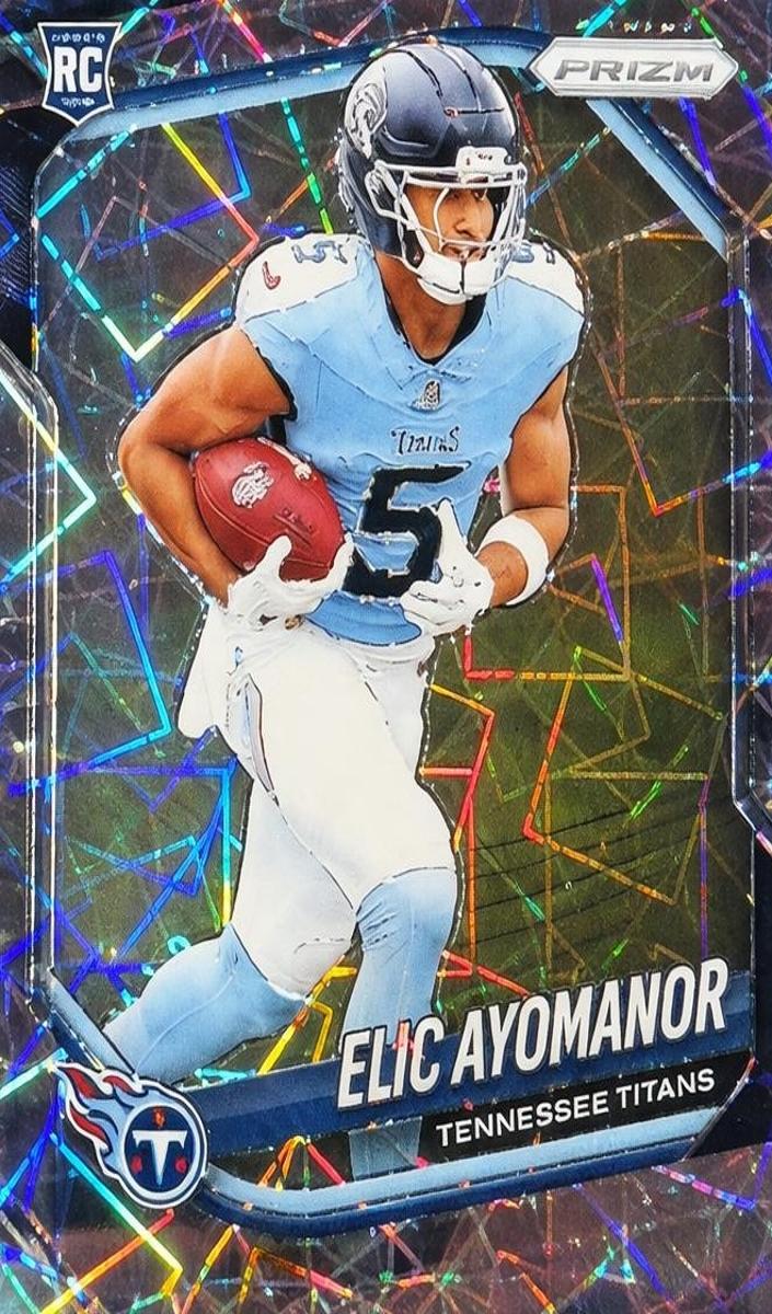 2025 Panini Prizm Football Lazer Elic Ayomanor #321