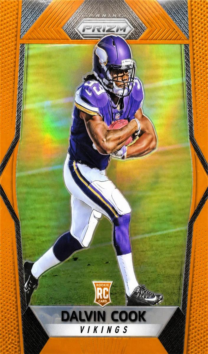 2017 Panini Prizm Football Orange Dalvin Cook #231 PSA 9
