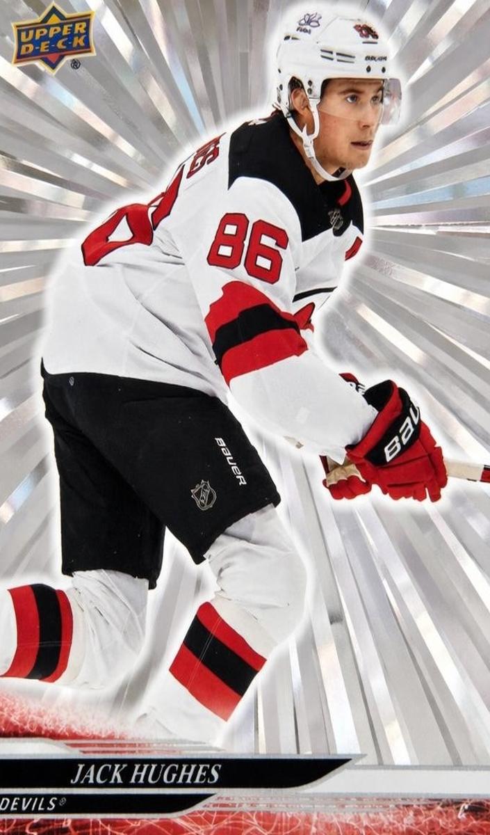 2024 Upper Deck Hockey Outburst Silver Jack Hughes #351