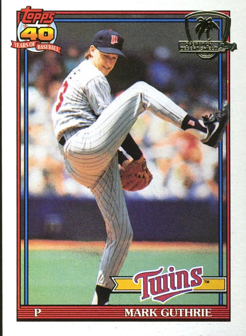 1991 Topps Baseball Mark Guthrie #698 PSA 9