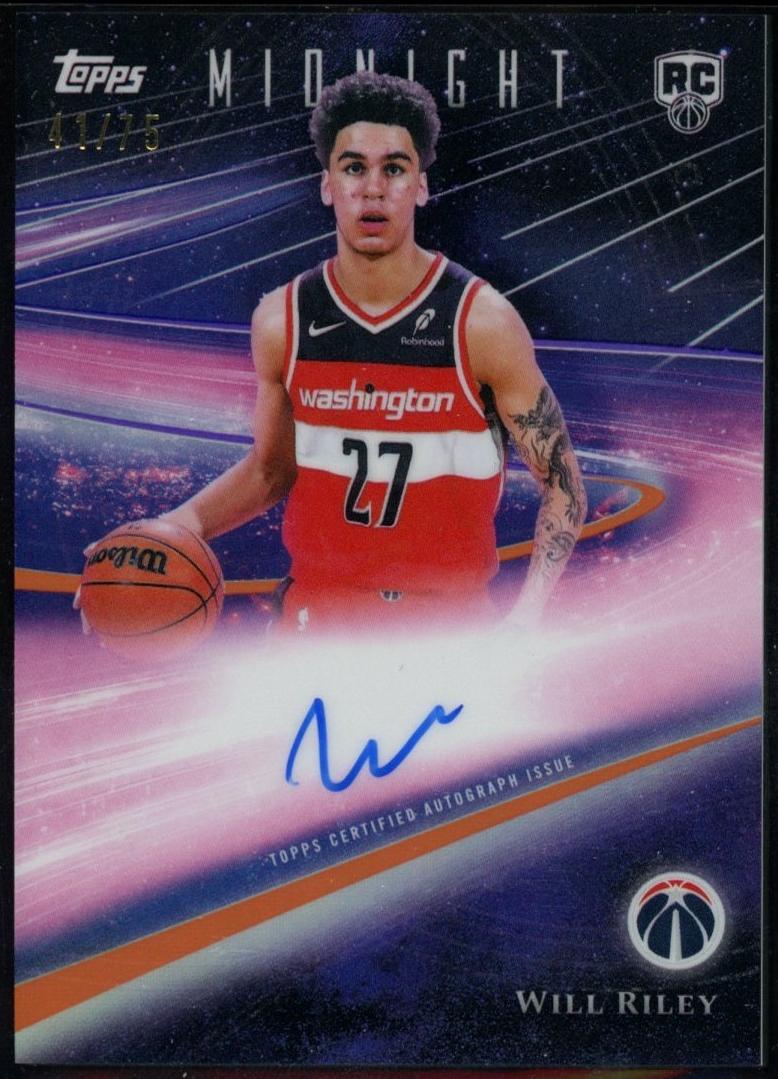 2025 Topps Midnight Basketball Dusk Will Riley #RHS-WR