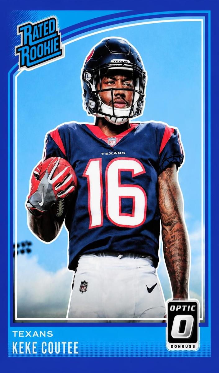 2018 Donruss Optic Football Blue Keke Coutee #176