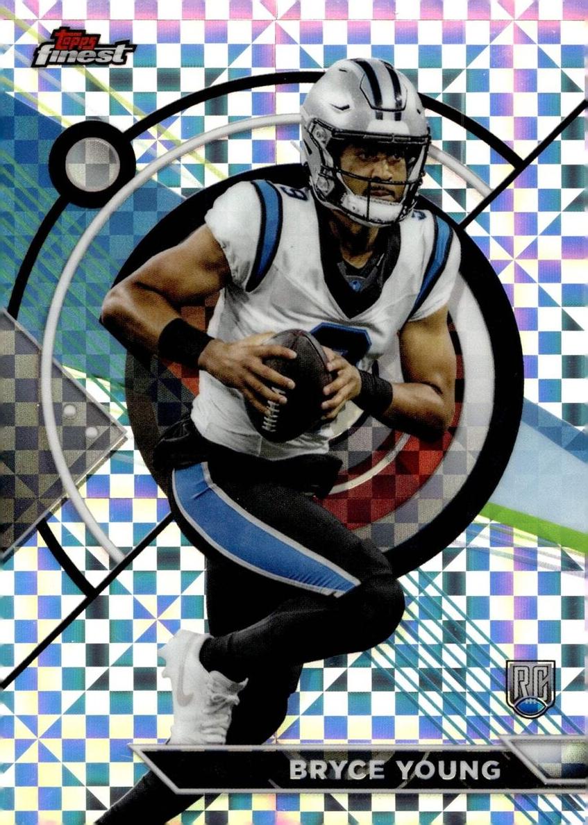 2023 Topps Composite Football Refractor Bryce Young #158 PSA 9