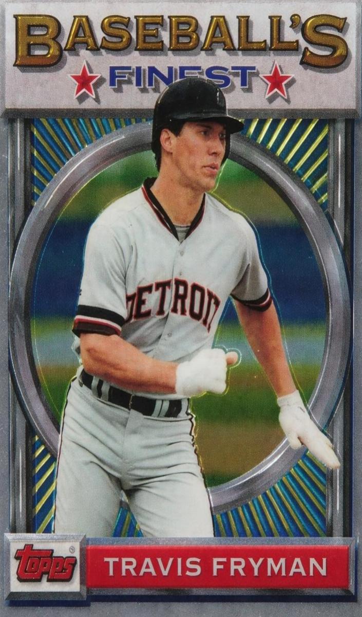 1993 Topps Finest Baseball Travis Fryman #135 PSA 10