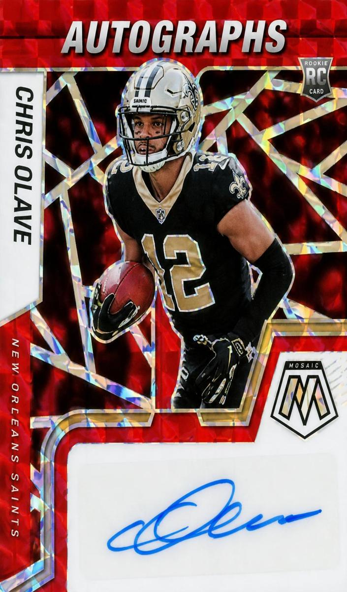 2022 Panini Mosaic Football Red Chris Olave #RAM-CO PSA 10