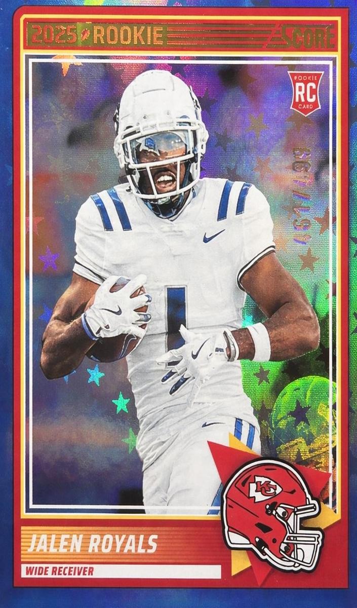 2025 Panini Score Football Stars Jalen Royals #8