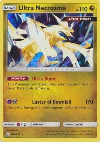 2019 Pokemon Sun & Moon Cosmic Eclipse Ultra Necrozma #164 PSA 9