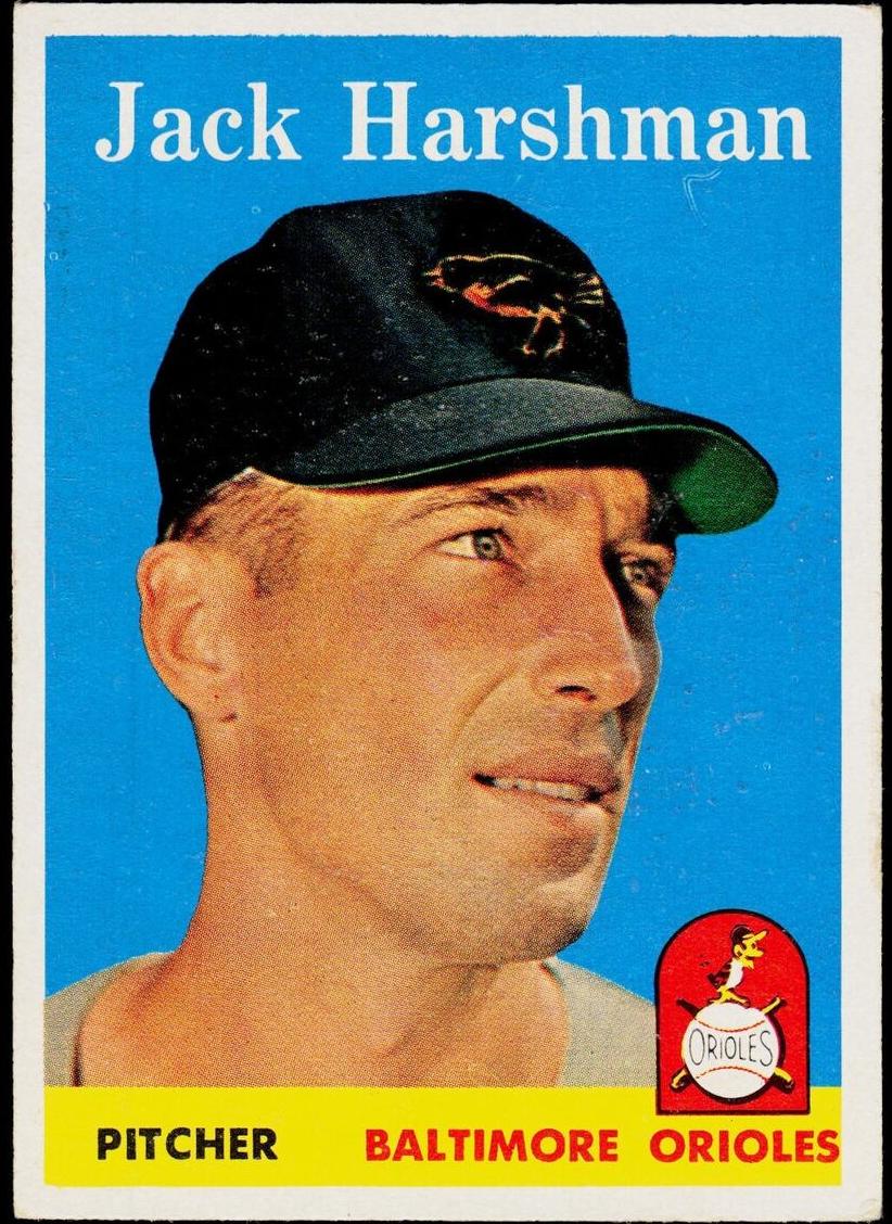 1958 Topps Baseball Jack Harshman #217