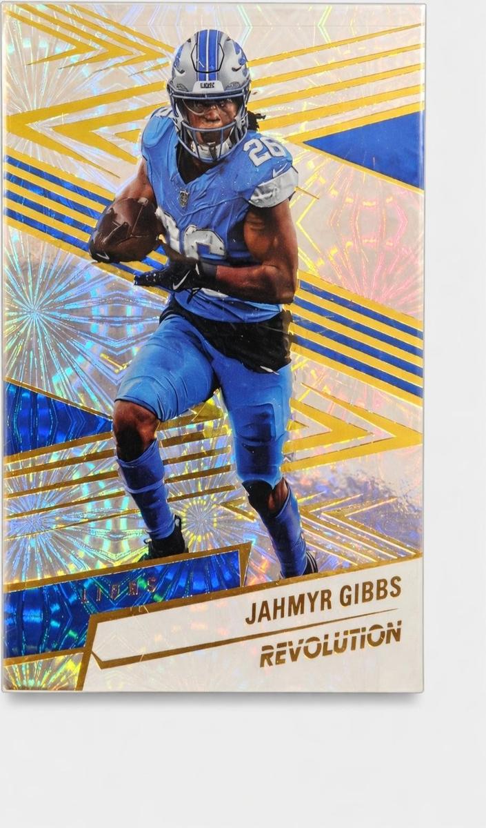 2025 Panini Revolution Football Fireworks Jahmyr Gibbs #177