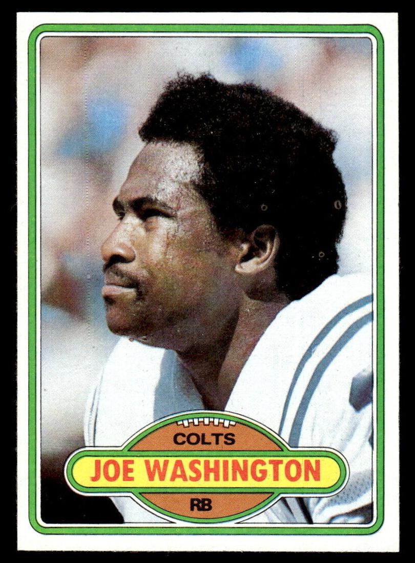 1980 Topps Football Joe Washington #505