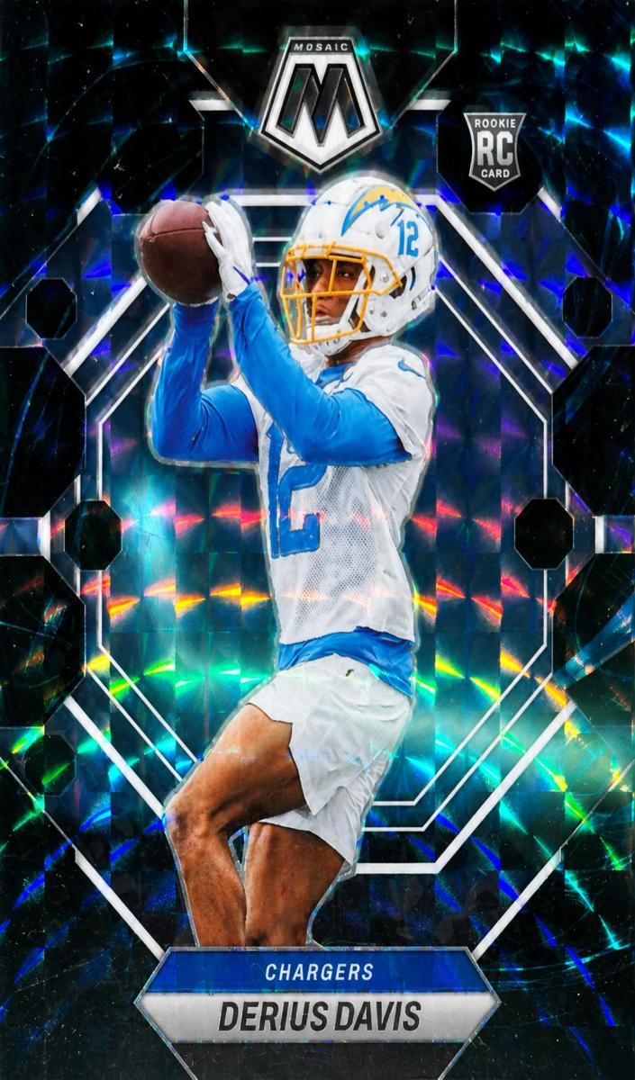 2023 Panini Mosaic Football Genesis Derius Davis #311 PSA 8.5