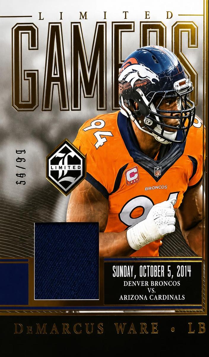 2023 Panini Limited Football DeMarcus Ware #LG-DWE PSA 7