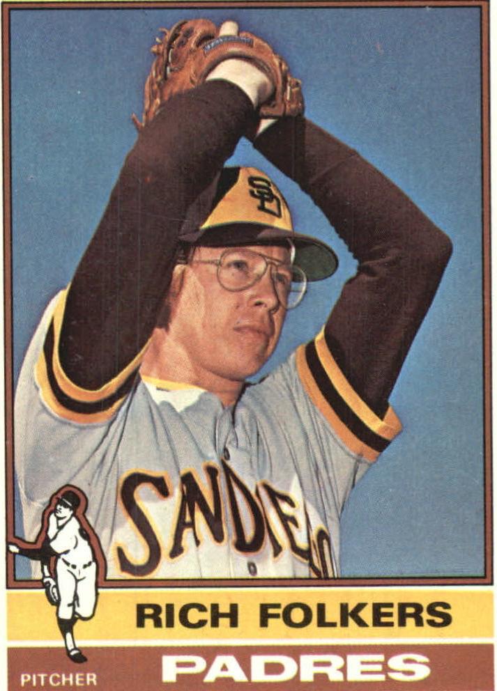 1976 Topps Baseball Rich Folkers #611 PSA 9