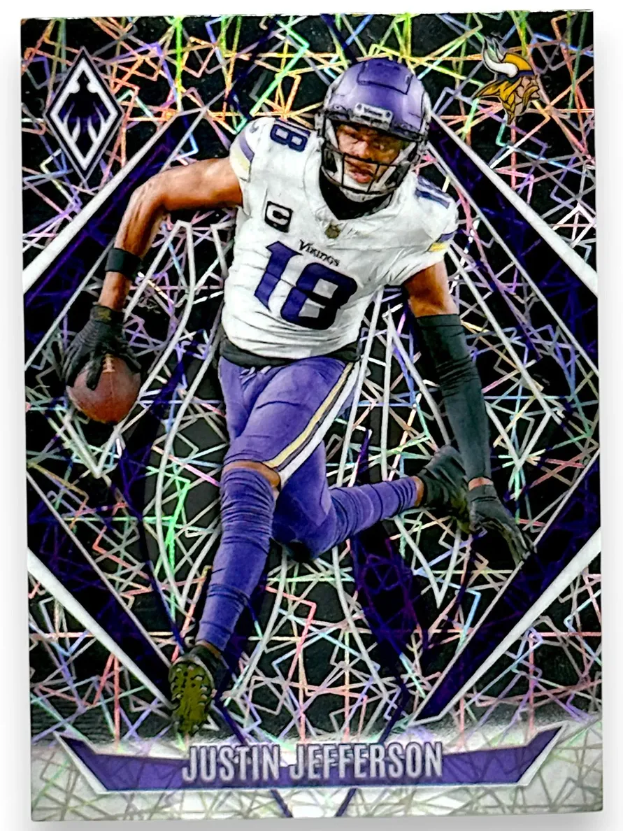 2024 Panini Phoenix Football Lazer Justin Jefferson #91 PSA 9